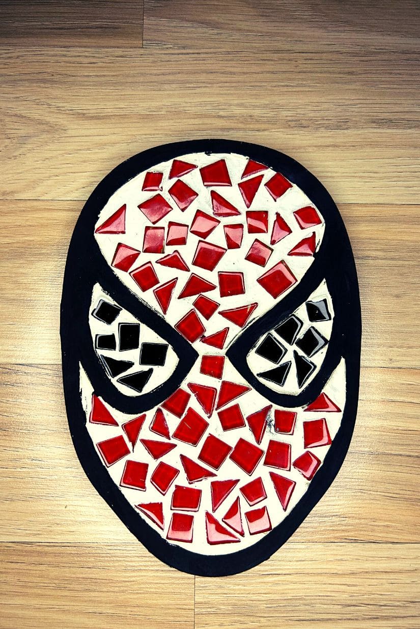 DIY Spiderman Mosaic