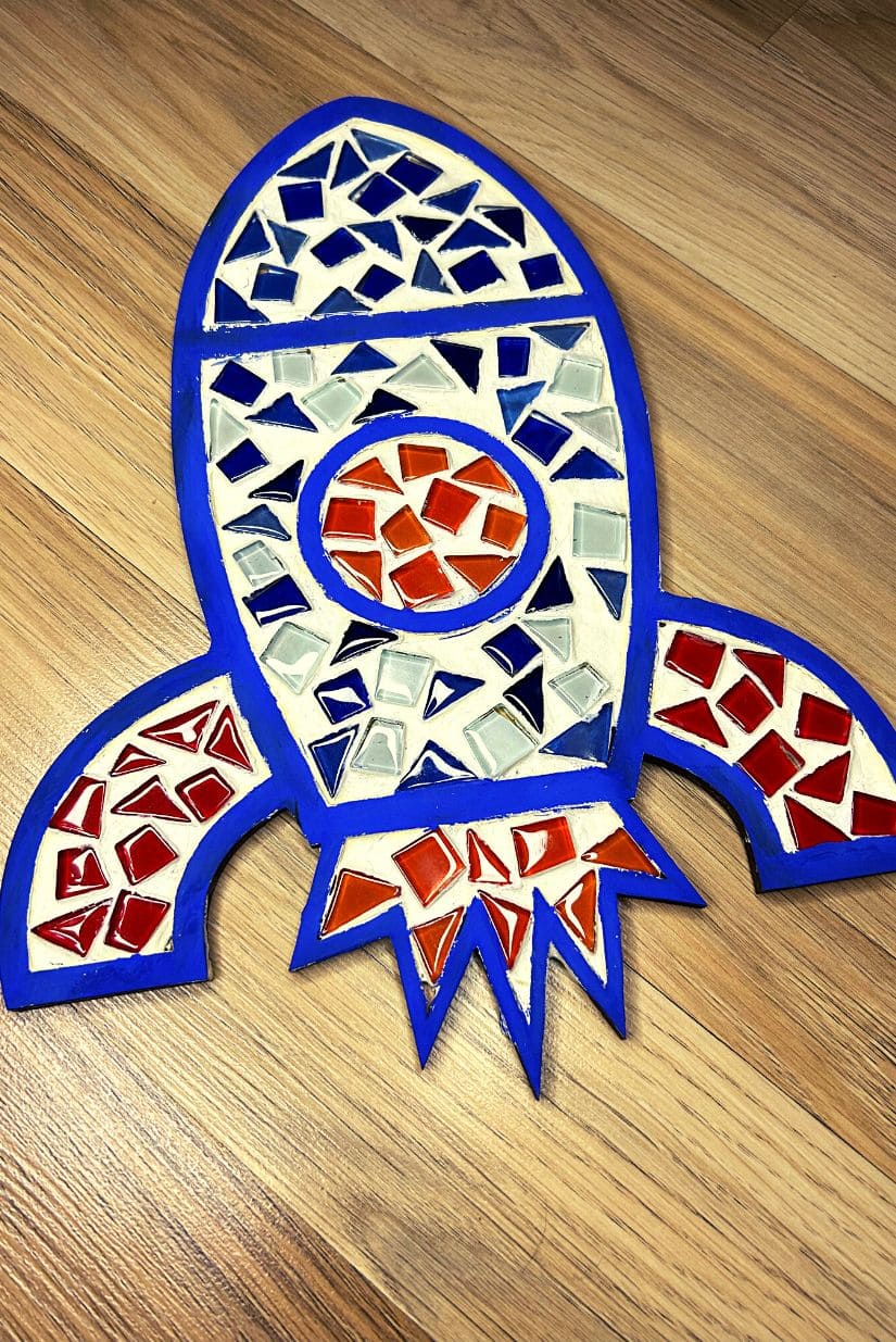 DIY Mosaic Rocket