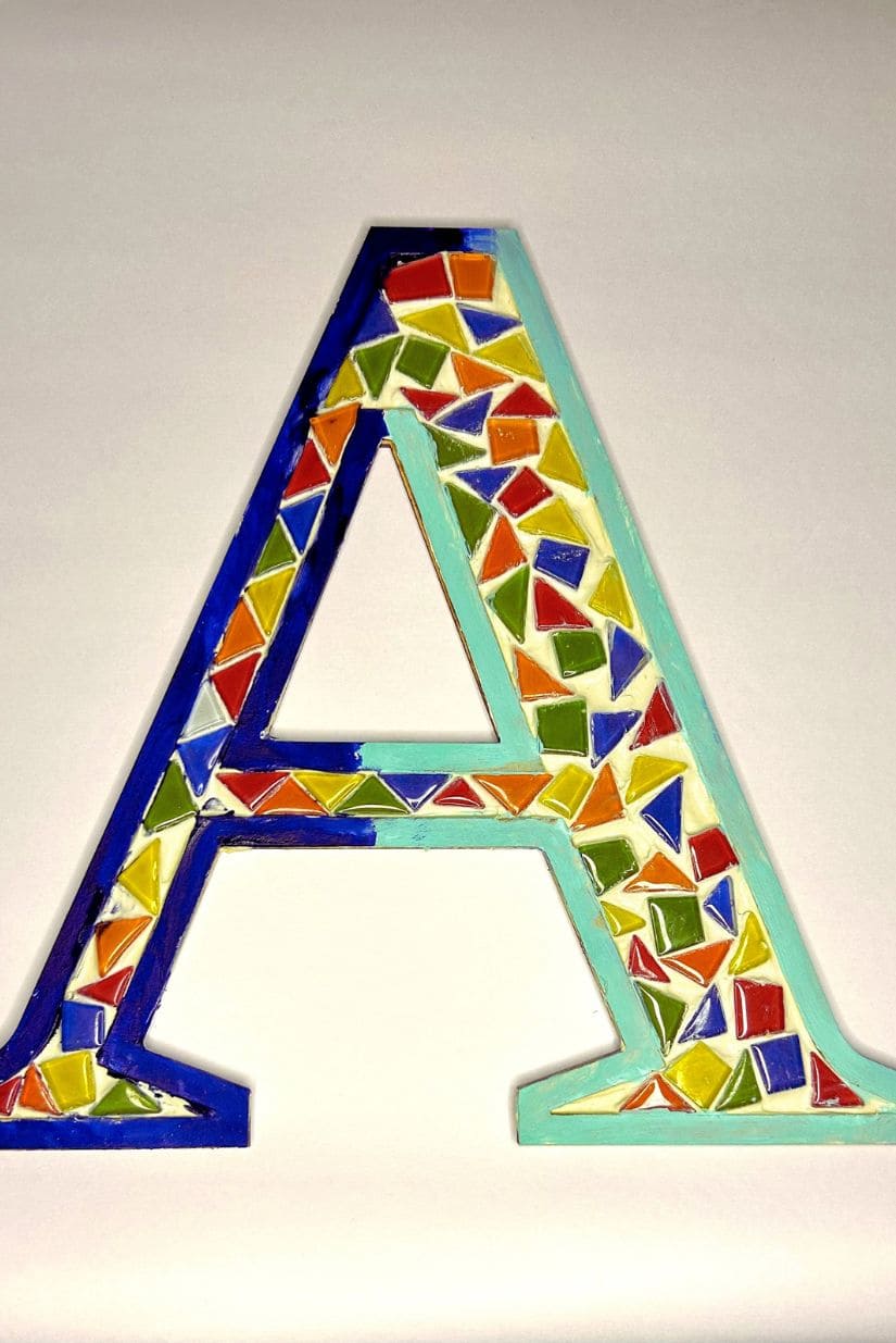 DIY Mosaic Initial