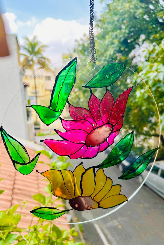 DIY Suncatcher Floral